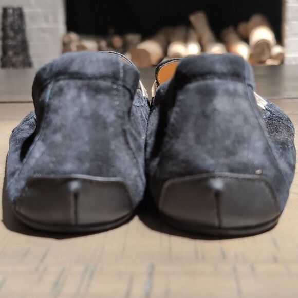 ZAQQ Qerp Velors Black Suede Barefoot Loafers Sz 38 - Picture 11 of 16